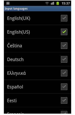 How to change the language of menu in Acer Liquid S1