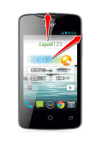 How to put Acer Liquid Z3 in Fastboot Mode