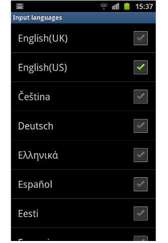 How to change the language of menu in Acer Liquid E3