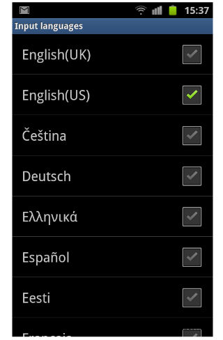 How to change the language of menu in Acer Liquid E