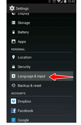 How to change the language of menu in Acer Liquid Express E320