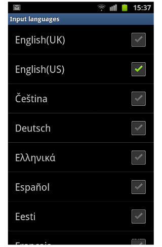 How to change the language of menu in Alcatel Evolve 2