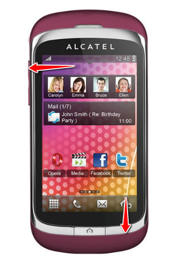 How to put Alcatel OT-818 in Bootloader Mode