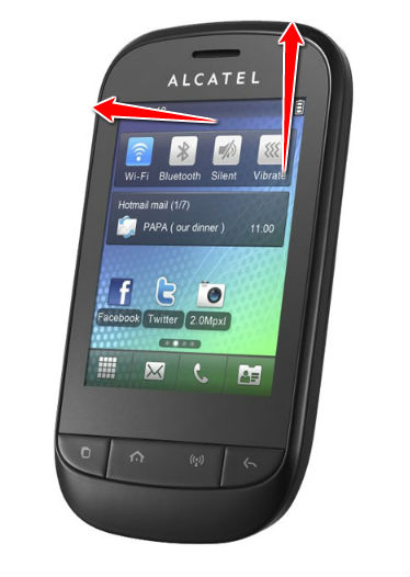How to put your Alcatel OT-720 into Recovery Mode