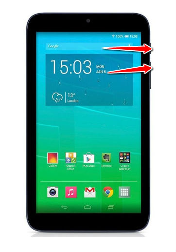 How to put Alcatel Pixi 3 (7) in Fastboot Mode