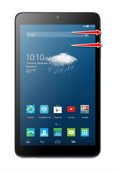 How to put Alcatel Pixi 3 (8) 3G in Fastboot Mode