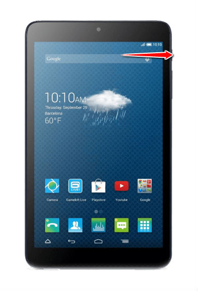 How to put Alcatel Pixi 3 (8) 3G in Fastboot Mode