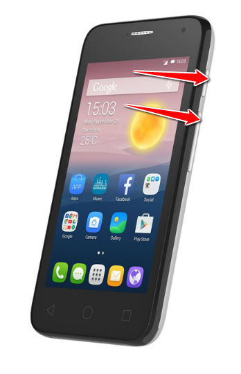 How to put your Alcatel Pixi First into Recovery Mode