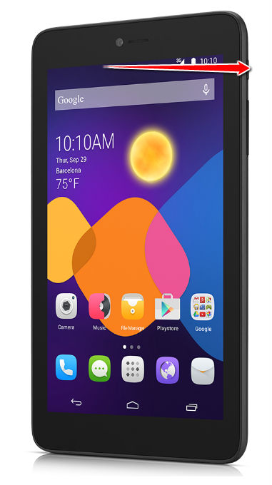 How to put Alcatel Pixi 3 (7) LTE in Fastboot Mode
