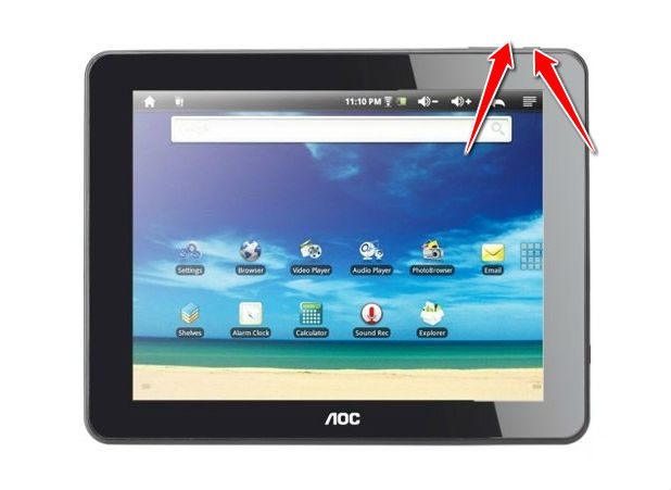 How to put your AOC MG97DR-16 Breeze Tab 9.7