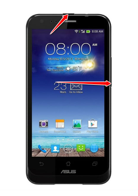 How to put your Asus PadFone E into Recovery Mode