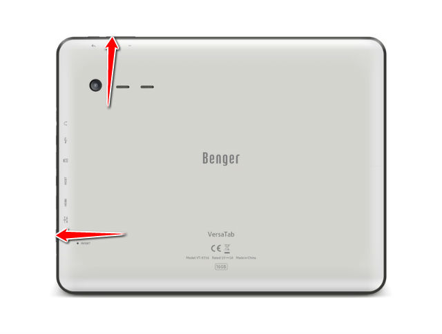 How to put your Benger Versa Tab into Recovery Mode