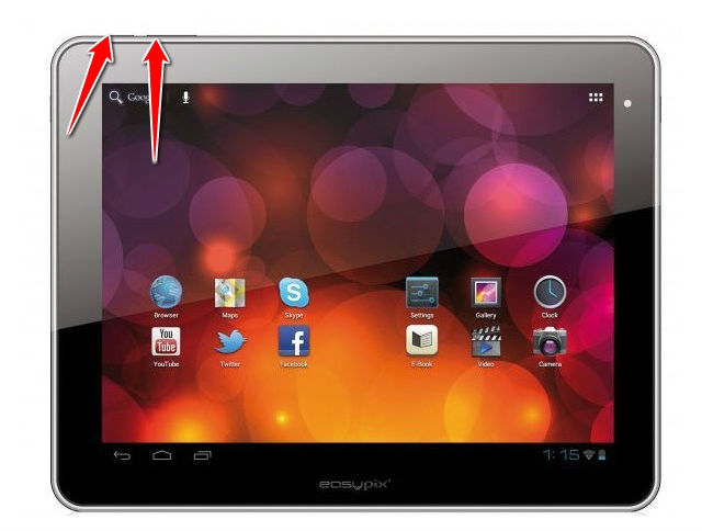 How to put your EasyPix Easypad 971 Dual Core into Recovery Mode