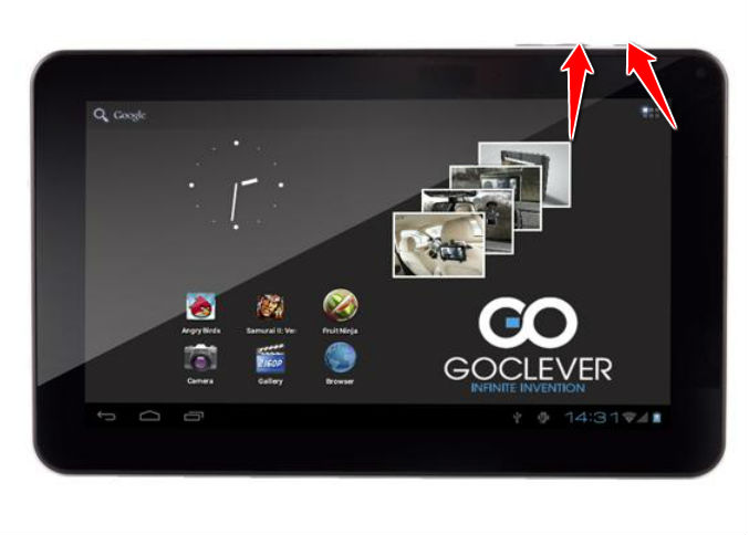 How to put your GOCLEVER Tab 9300 into Recovery Mode