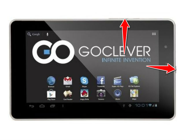 How to put your GOCLEVER Tab M723G into Recovery Mode