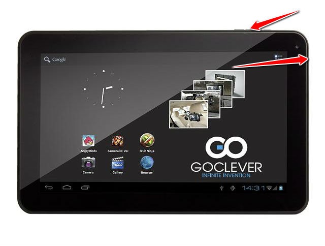 How to put your GOCLEVER Tab R104 into Recovery Mode
