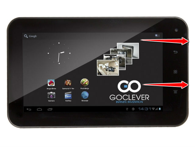 Hard Reset for GOCLEVER Tab R75