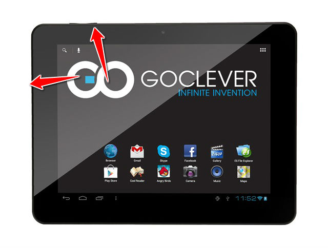 Hard Reset for GOCLEVER Tab R974