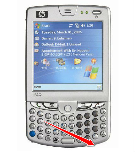 How to Soft Reset HP iPAQ hw6515