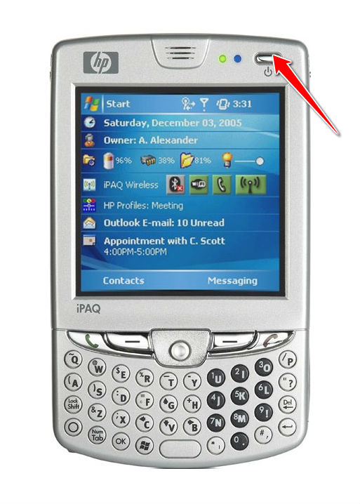 How to Soft Reset HP iPAQ hw6910