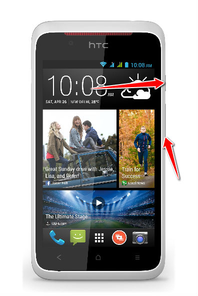 How to put HTC Desire 210 dual sim in Fastboot Mode
