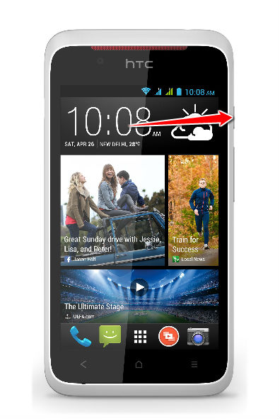 How to put HTC Desire 210 dual sim in Fastboot Mode