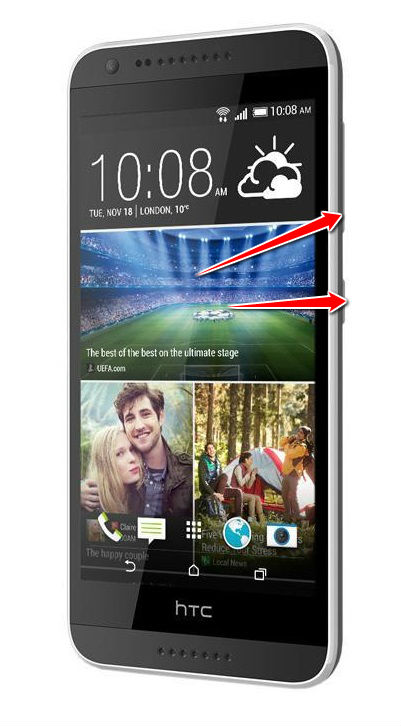 How to put HTC Desire 620G dual sim in Fastboot Mode