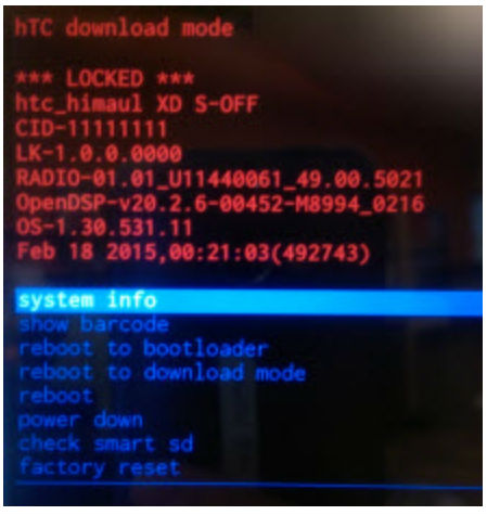 Hard Reset for HTC Desire 650