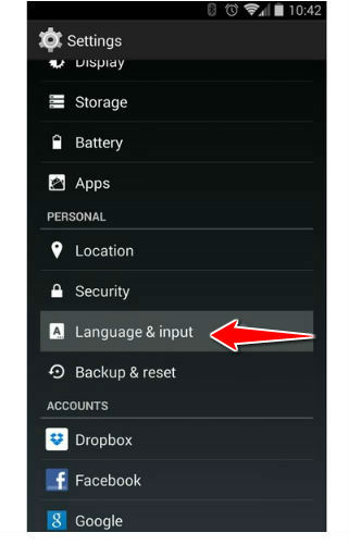 How to change the language of menu in HTC Desire 700