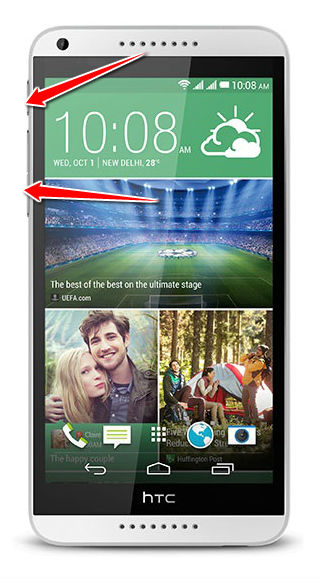 How to put HTC Desire 816G dual sim in Fastboot Mode
