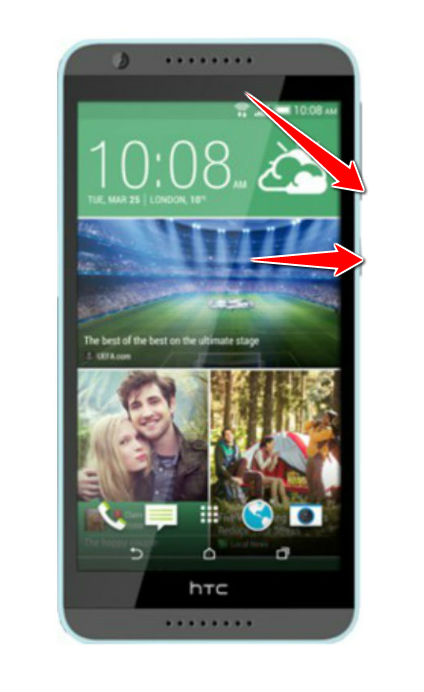 How to put HTC Desire 820G+ dual sim in Fastboot Mode