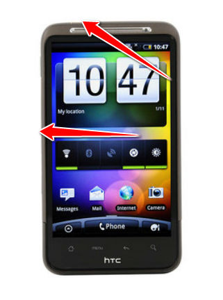 How to put HTC Desire HD in Fastboot Mode