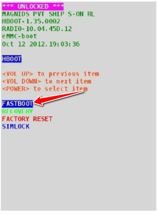 How to put HTC Desire P in Fastboot Mode