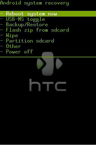 How to put your HTC Jetstream into Recovery Mode