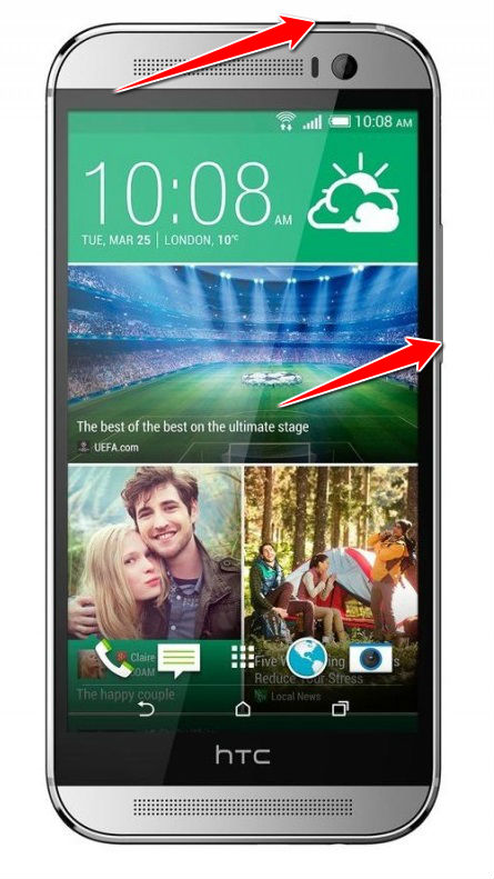 How to put HTC One (M8) in Fastboot Mode