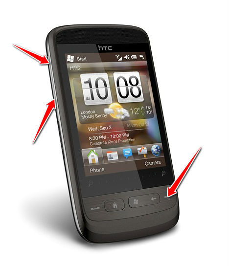 Hard Reset for HTC Touch2