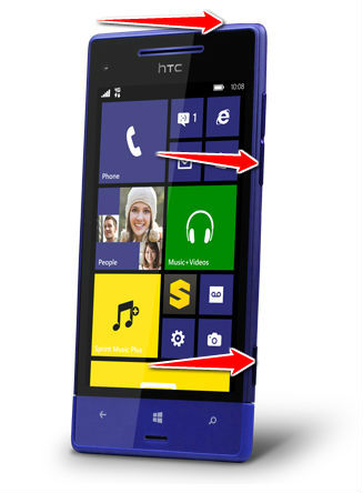 How to put HTC 8XT in Bootloader Mode