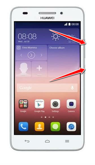 How to put your Huawei Ascend G620s into Recovery Mode