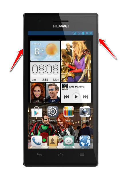 Hard Reset for Huawei Ascend P2