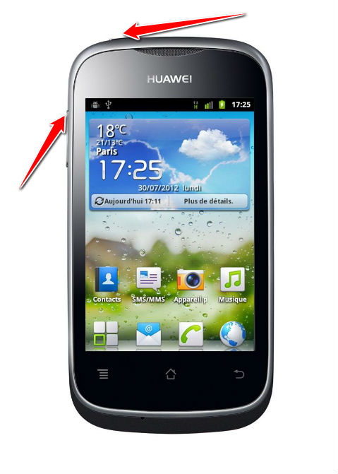 Hard Reset for Huawei Ascend Y201 Pro