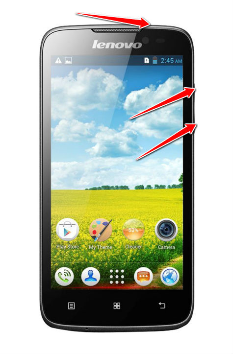 How to put your Lenovo A516 into Recovery Mode