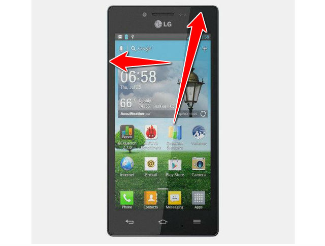 How to put your LG Optimus GJ E975W into Recovery Mode
