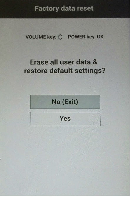 Hard Reset for LG X5