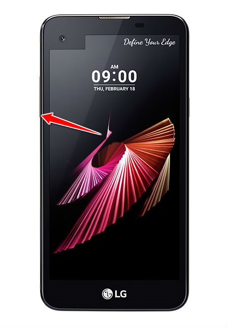 How to enter the safe mode in LG X screen