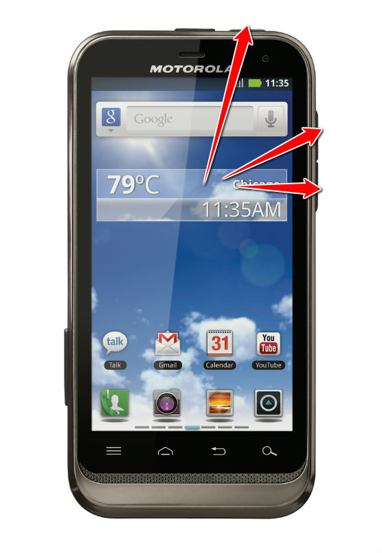 How to put your Motorola DEFY XT XT556 into Recovery Mode