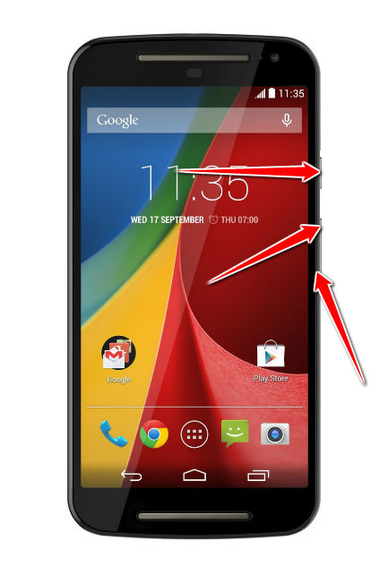 How to put your Motorola Moto G Dual SIM (2nd gen) into Recovery Mode