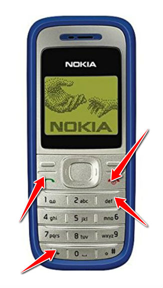 Hard Reset for Nokia 1200