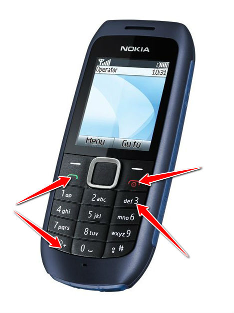 Hard Reset for Nokia 1616