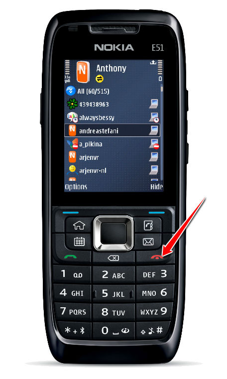 Hard Reset for Nokia E51
