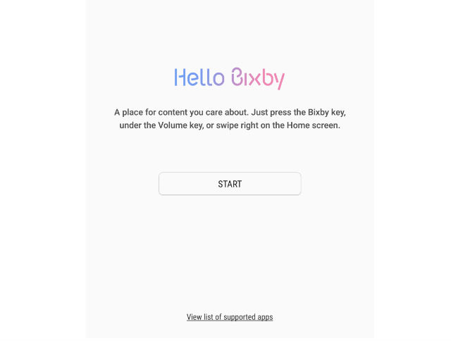 Hello Bixby App for Samsung Galaxy S8
